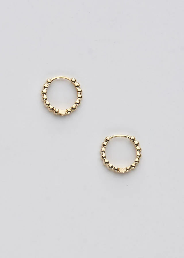 Dainty Dot Huggie Earring