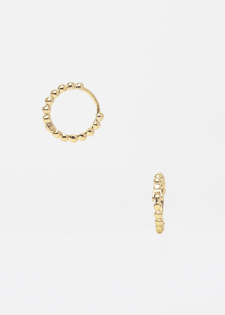 Dainty Dot Huggie Earring